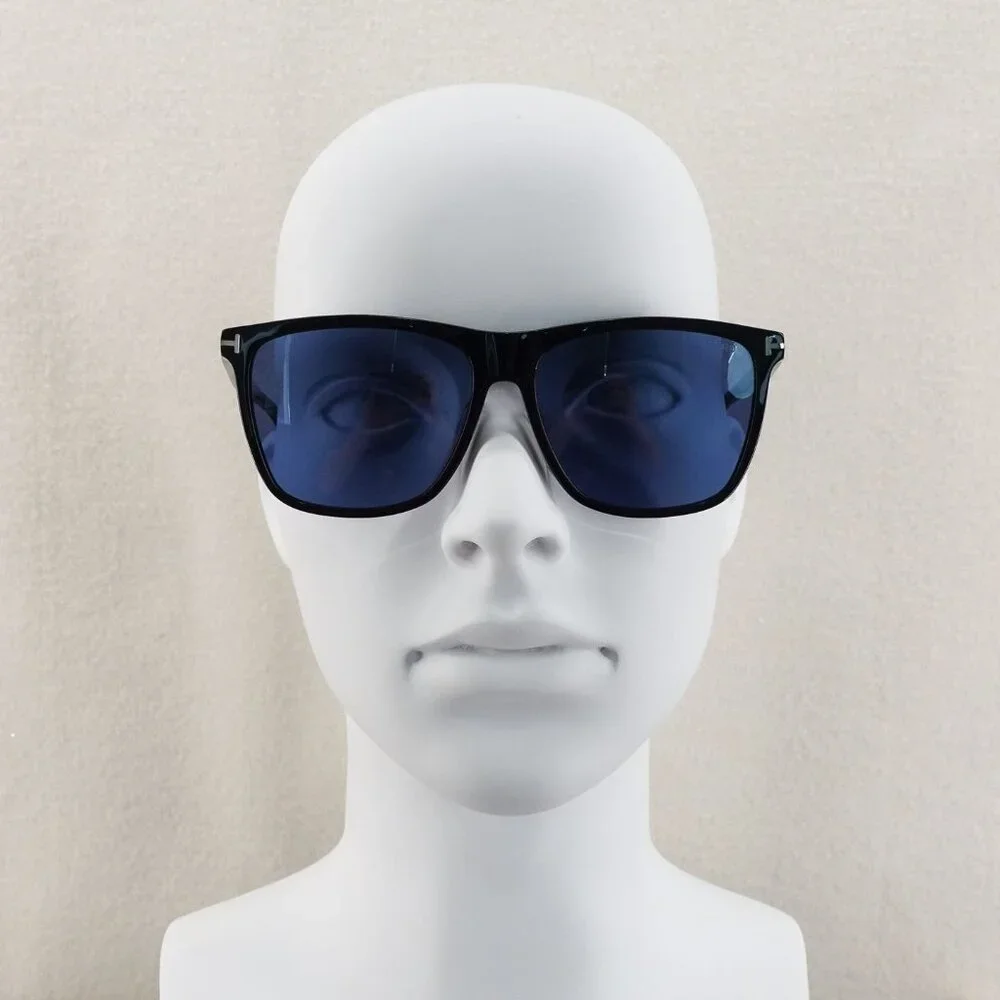 Tom Ford TF0832 Fletcher Square Sunglasses Blue Black OS - Picture 13 of 16